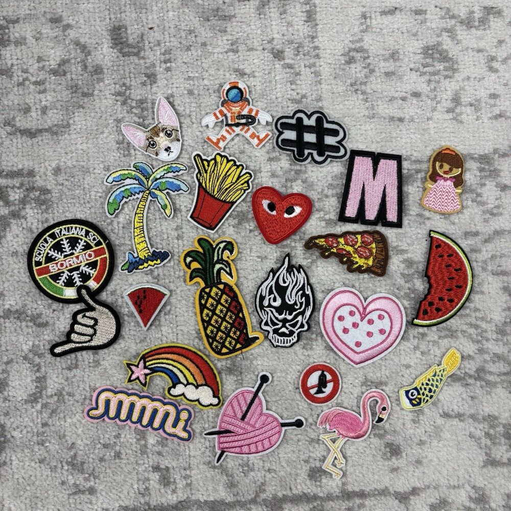 Radom Lot Of Clothing Patches 22 Different Styles Variety